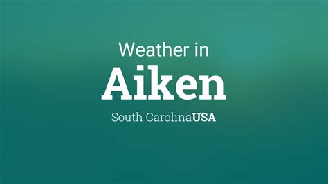 Weather aiken. Today’s and tonight’s Aiken, SC weather forecast, weather conditions and Doppler radar from The Weather Channel and Weather.com 