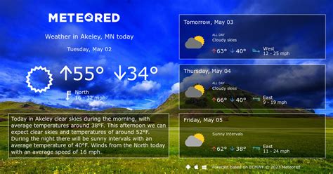 Mon 13. 37°/ 29°. 24%. Be prepared with the most accurate 10-day forecast for Akeley, MN with highs, lows, chance of precipitation from The Weather Channel and Weather.com.