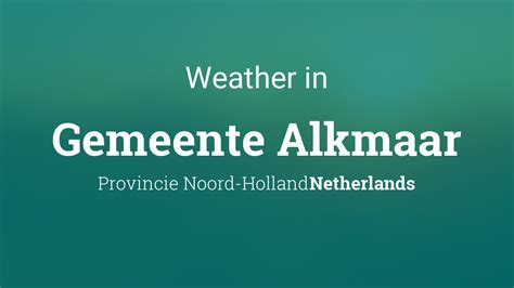 Weather alkmaar