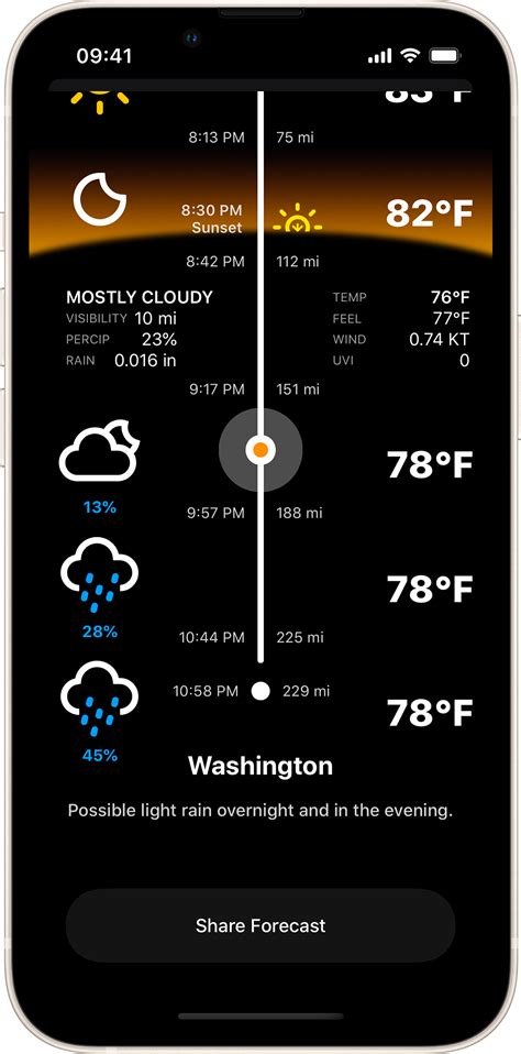 • Access weather and radar on CarPlay Forecast That Follows Your Trip Weather and navigation combined to provide a route forecast precisely at the time you will be driving through. It's the best weather app you can have on the road. Features and benefits: • Weather forecast for points along your route • Avoid unexpected delays.