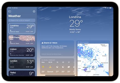 Weather app on ipad - Apple Community