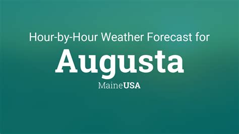 Weather augusta me hourly. Things To Know About Weather augusta me hourly. 