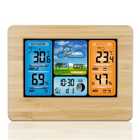  Geevon Digital Atomic Alarm Clocks for Bedrooms with Battery Backup, Color HD Display Auto Set Clock with Backlight, 2 USB Ports, Indoor Temperature and Humidity, Moon Phases, Date, 12/24H. 7. 100+ bought in past month. $3299. Save 10% with coupon. FREE delivery Wed, Apr 17 on $35 of items shipped by Amazon. . 