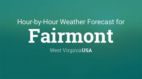 Weather fairmont wv hourly. Forecast for the coming week for Fairmont, WV Micro Area, shown in an hour-by-hour graph. 