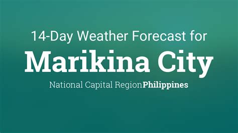 Weather for Marikina City, Philippines - TimeAndDate