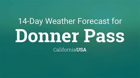 Point Forecast: Donner Summit CA. 39.3°N 120.4°W (Elev. 