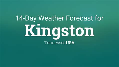 Past Weather in Kingston, Tennessee, USA — Yesterday and Last 2 Weeks. Time/General. Weather. Time Zone. DST Changes. Sun & Moon. Weather Today Weather Hourly 14 Day Forecast Yesterday/Past Weather Climate (Averages) Currently: 66 °F. Passing clouds.. 