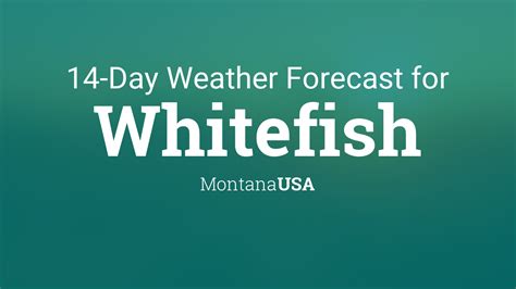 Weather forecast for whitefish montana. Currently: 42 °F. Mostly cloudy. (Weather station: Kalispell - Glacier Park International, USA). See more current weather. Whitefish Extended Forecast with high and low … 