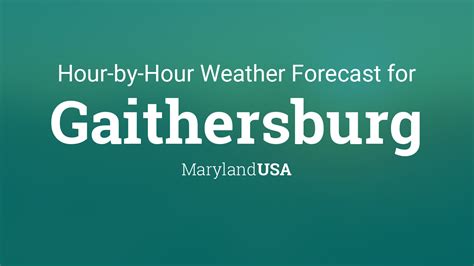 Weather gaithersburg md hourly. Sat 21. 64°/ 46°. 15%. Be prepared with the most accurate 10-day forecast for Gaithersburg, MD with highs, lows, chance of precipitation from The Weather Channel and Weather.com. 