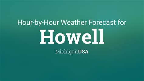 Weather in Howell, Michigan, USA. Time/General; Weather . Weather Today/Tomorrow ; Hour-by-Hour Forecast ; 14 Day Forecast ; Yesterday/Past Weather; Climate (Averages) Time Zone ; ... (26 mi) Overcast. (1 hour ago) 48 °F. Owosso Community Airport: (29 mi) Overcast. More weather in USA. Forecast for the next 2 weeks. Scroll right to see more .... 