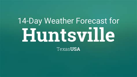 Weather in Huntsville 14 Day Forecast