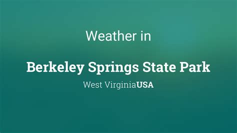 Weather in berkeley springs 10 days. Hourly Weather-Berkeley Springs, WV. As of 6:02 pm EDT. Wednesday, October 11. 6 pm ... 10 Day Weather. Latest News. Snow Possible For Some As System Carries Rain Coast-To-Coast. 