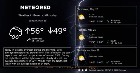 Be prepared with the most accurate 10-day forecast for Beverly, MA, United States with highs, lows, chance of precipitation from The Weather Channel and Weather.com . 