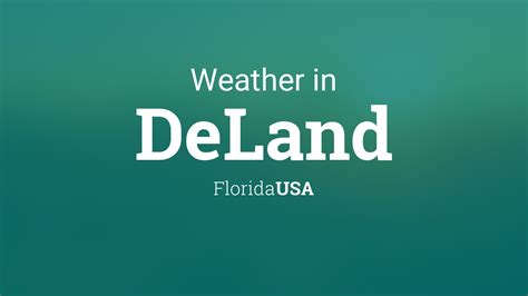 April 2024 Weather Summary Across East Central Florida; Hazardous Weather Outlook; ... Hazardous Weather Outlook ; Current conditions at DeLand Municipal Airport (KDED) Lat: 29.07°NLon: 81.28°WElev: 79ft. Fair. 80°F. 27°C. Humidity: 67%: ... Extended Forecast for 3 Miles SSW West De Land FL . Today. High: 93 °F. Sunny then Chance Showers .... 