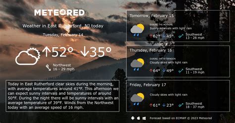 Rutherford 14 Day Extended Forecast. Time Zone. DST Changes. Sun & Moon. Weather Today Weather Hourly 14 Day Forecast Yesterday/Past Weather Climate (Averages) Currently: 71 °F. Clear. (Weather station: New York City - Central Park, USA). See more current weather. 