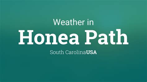 Be prepared with the most accurate 10-day forecast for Honea Path, SC with highs, lows, chance of precipitation from The Weather Channel and Weather.com. 