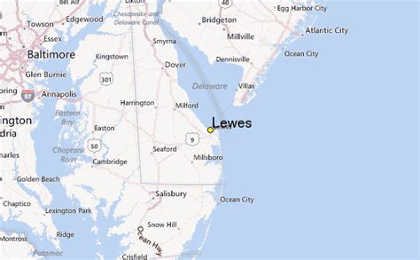 In Lewes, Delaware, in September, it is raining for 14.8 days, with typically 2.68" of accumulated precipitation. Throughout the year, in Lewes, there are 173.6 rainfall days, and 36.97" of precipitation is accumulated. Snowfall April through October are months without snowfall. Ocean temperature. 
