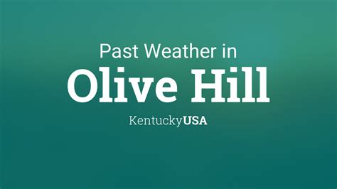 Weather in olive hill ky. Olive Hill's December nights cool down to an average low-temperature of 32°F (0°C). Humidity In December, the average relative humidity in Olive Hill is 80%. Rainfall The month with the most rainfall in Olive Hill is December, when the rain falls for 12.7 days and typically aggregates up to 3.15" (80mm) of precipitation. Snowfall 