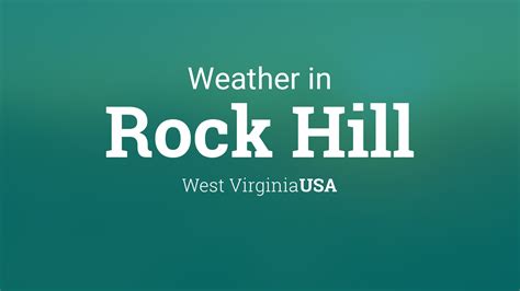 72°F / 57°F Wind: 11mph NNW Humidity: 72% Precip. probability: 38% Precipitation: 0.04" UV index: 3 On Saturday, in Rock Hill, brief periods of light rainfall are also expected in the morning. Minimal precipitation is forecasted for tomorrow. Temperature span will be from a high of a pleasant 71.6°F to a low of a refreshing 57.2°F.. 