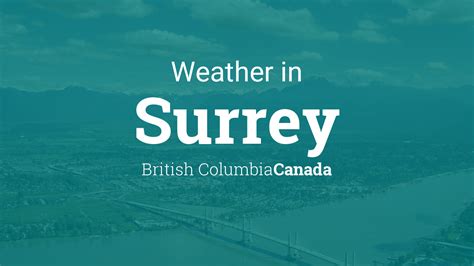 Weather in surrey bc