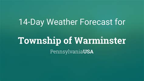 Check out the Warminster Township, PA WinterCast. Forecasts t