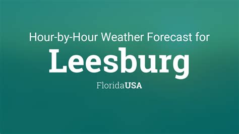 Weather leesburg fl hourly. Things To Know About Weather leesburg fl hourly. 