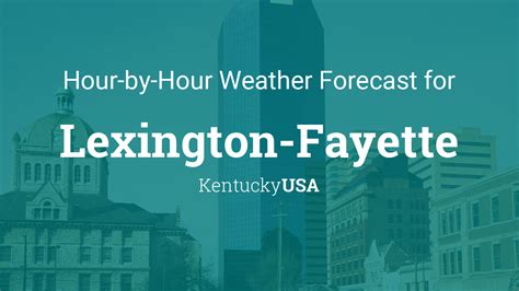 Hourly weather forecast in Lexington, KY. Check current conditions in Lexington, KY with radar, hourly, and more.. 