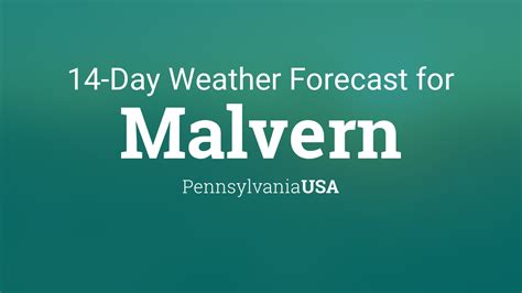 Be prepared with the most accurate 10-day forecast for Malvern, PA with highs, lows, chance of precipitation from The Weather Channel and Weather.com. 