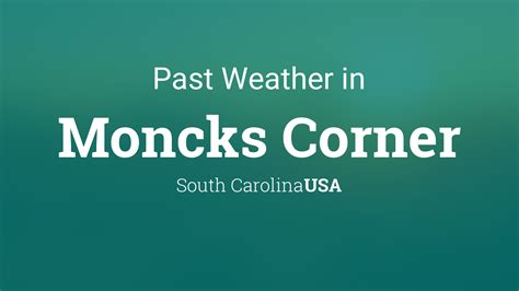 Weather moncks corner sc. Be prepared with the most accurate 10-day forecast for Moncks corner, SC with highs, lows, chance of precipitation from The Weather Channel and Weather.com 