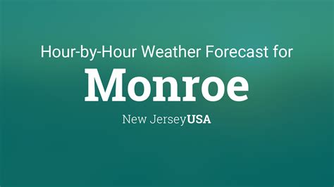 Weather monroe township nj hourly. Interactive weather map allows you to pan and zoom to get unmatched weather details in your local ... Monroe Township, NJ Weather ... Hourly. 10 Day. Radar. Video. ... 