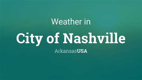 Weather nashville ar. A 30 percent chance of showers and thunderstorms, mainly before 7pm. Mostly cloudy, with a low around 64. East wind around 5 mph. A chance of showers and thunderstorms, then showers and possibly a thunderstorm after 10am. High near 78. East wind 5 to 10 mph, with gusts as high as 20 mph. Chance of precipitation is 90%. 