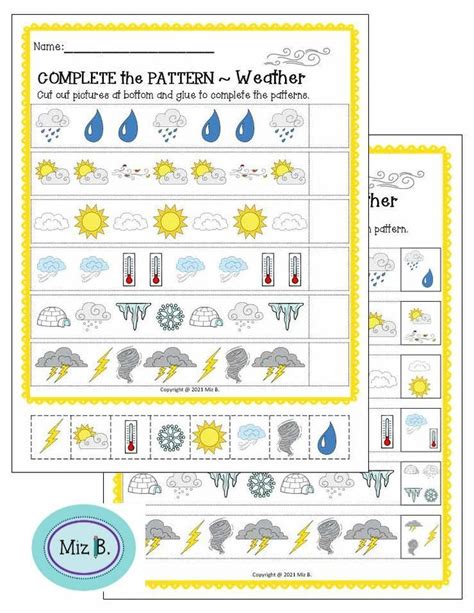 Weather patterns worksheet Artofit