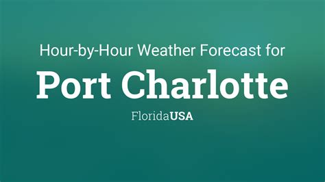 Weather port charlotte hourly. Things To Know About Weather port charlotte hourly. 