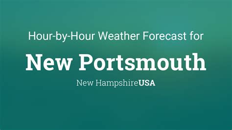 Weather portsmouth nh hourly. Things To Know About Weather portsmouth nh hourly. 