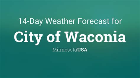 5-Day Weather Forecast, Waconia (Minnesota) Show