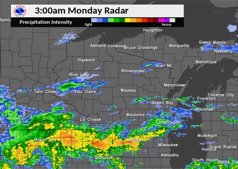 Wisconsin Radar. Weather Expandable (hourl