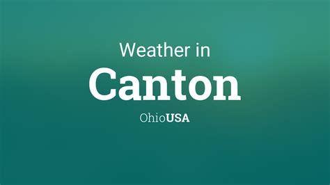 Weather report for canton ohio. Things To Know About Weather report for canton ohio. 