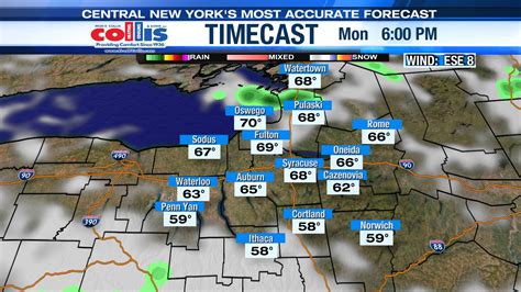 Latest Storm Team Forecast. Every day, the NewsChannel 9 Storm Team delivers Central New York's Most Accurate Forecast. Now you can get a specific forecast for the weather where you live with .... 