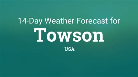 Weather towson hourly. Things To Know About Weather towson hourly. 