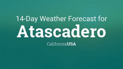 Atascadero Weather Forecasts. Weather Underground provides local & long-range weather forecasts, weatherreports, maps & tropical weather conditions for the Atascadero area. . 