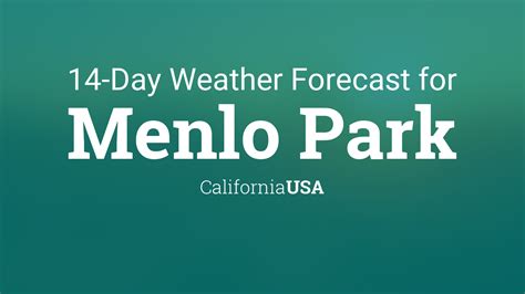 Menlo Park Weather Forecasts. Weather Underground provides local & long-range weather forecasts, weatherreports, maps & tropical weather conditions for the Menlo Park area.