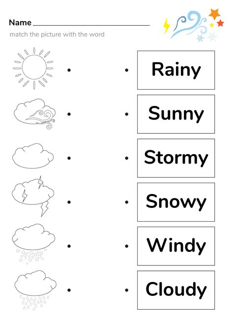 Weather worksheet activity