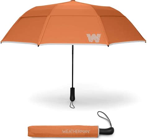 Weatherman umbrella. Weatherman Golf Collection just grew by 66”. Shop our award-winning collection that features the 68” Golf Umbrella, its new lightweight counterpart the Golf Lite 66” Golf Umbrella, and our classic 62” Golf Umbrella. All are equipped with UPF 50+ barrier, water-repellent fabric and intuitive features for complete weather protection. 