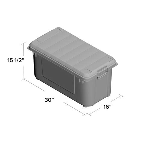 Weathertight 82 qt Plastic Storage Tote - Wayfair.ca