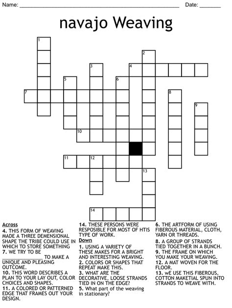 Weaves together crossword. Crossword Clue Answers. Find the latest crossword clues from New York Times Crosswords, LA Times Crosswords and many more. ... Some Raw Hate, Verbal, Of Any Kind Crossword Clue; Weave Together Crossword Clue; Twenties Descriptor Crossword Clue; Little Time Put Into Piece Of Greek Text, Hence Bad Mark Crossword Clue; Bring … 