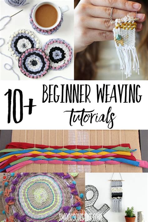 Weaving projects for beginners.  These are beginner A roundup of fun weaving tutorials f...