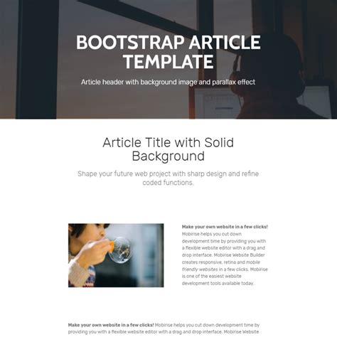 Web Article Template