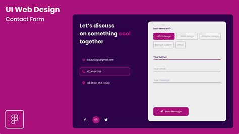 Web Contact Form Figma