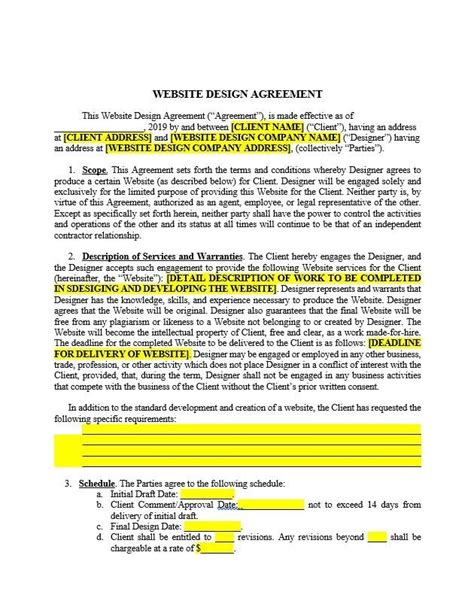 Web Design Contract Template for 2021 Bonsai