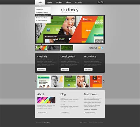 Web Design Flash Template 36038